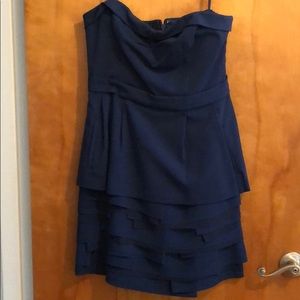 BCBG MAXAZRIA blue cocktail dress.